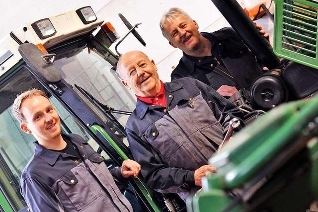 Bei Familie Sacherer gibt es drei Generationen Landmaschinenmechaniker-Meister