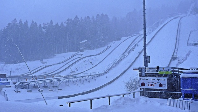 Die vier Schanzen in Hinterzarten werd... werden im Schanzenauslauf gestartet.   | Foto: bachmann