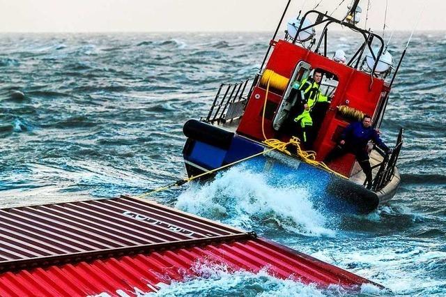 Bergung der Container aus der Nordsee verzgert sich