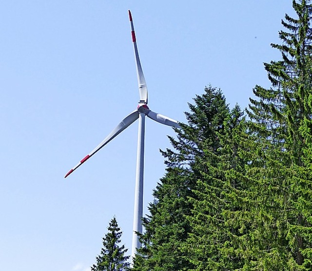 Die Wind-Anlagen am Gersbacher Rohrenk...ahr 32100 Megawattstunden eingespeist.  | Foto: hnig