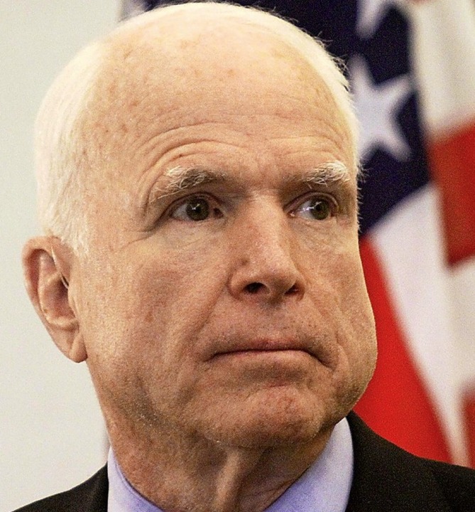 Der im August 2018 verstorbene Republikaner John McCain  | Foto: dpa