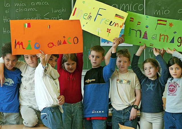 Freiburg will die Sprachfrderung an K...rten und Grundschulen weiter ausbauen.  | Foto:  dpa