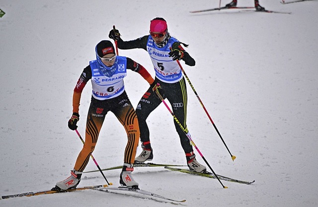 Anna Jkle vom Skiteam Schonach-Rohrha...hen Kombination zweimal auf Rang zwei.  | Foto: junkel