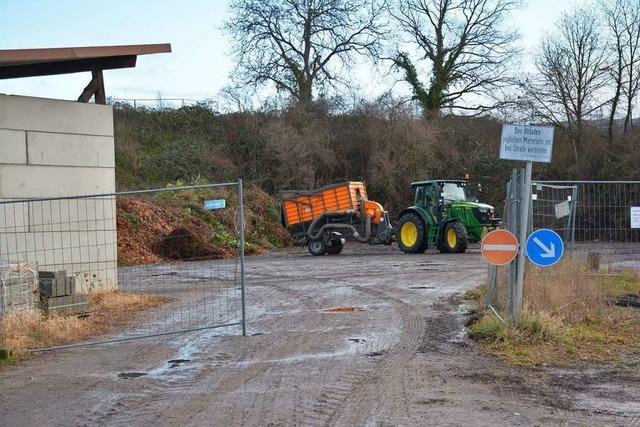 Der Grnschnittplatz In Weil am Rhein schliet zum 26. Januar