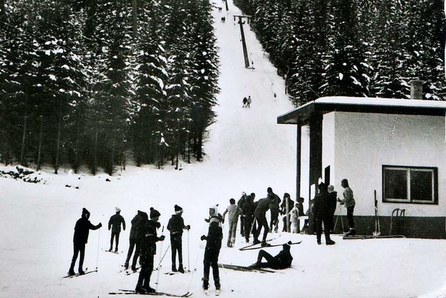 Liftbetrieb am Maiwiesenlift 1969  | Foto: Roland Weis