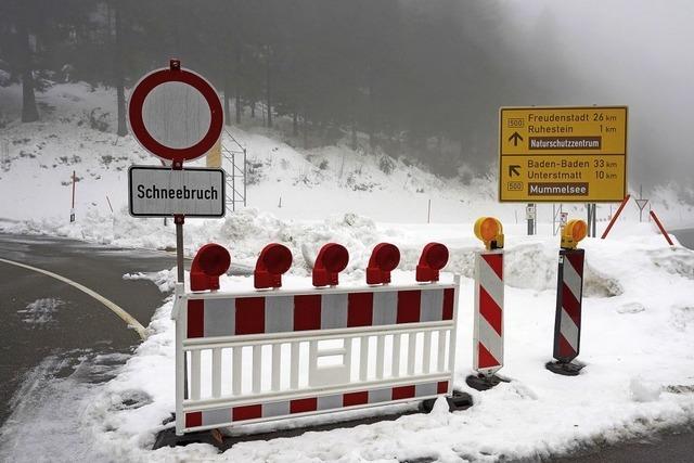 Oben Schnee, unten Schmelze