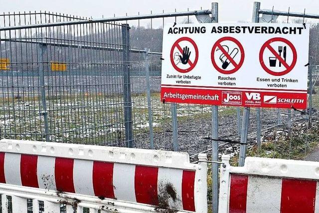 Bei Bauarbeiten fürs SC-Stadion wurden Asbest-Scherben gefunden