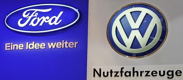 Arbeiten knftig zusammen &#8211; VW und Ford.  | Foto: AFP