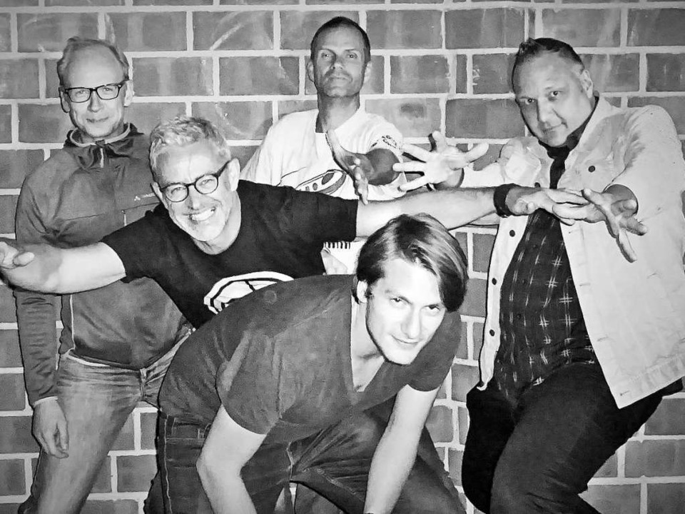 Die Band &#8222;Blow Your Mind&#8220; ....l.) Frank, Niko, Uli, Lucas und Ralph  | Foto: promo