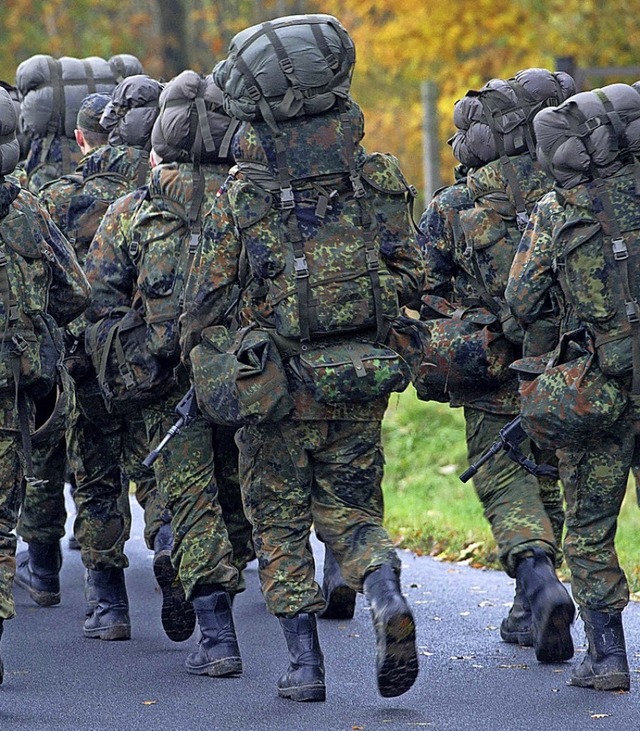Soldaten in der Grundausbildung  | Foto: dpa
