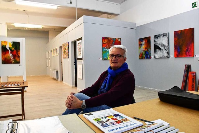 Dieter Korb in seiner Pop up Gallery  | Foto: Barbara Ruda