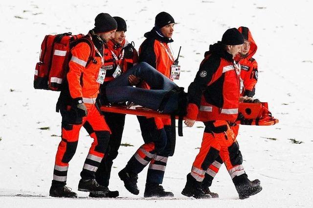 David Siegel aus Titisee-Neustadt strzt in Zakopane schwer