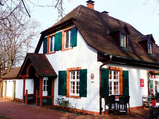 Das kleine Caf Lamm in Weil am Rhein ...n Gartenhaus aus dem 17. Jahrhundert.   | Foto:  gef