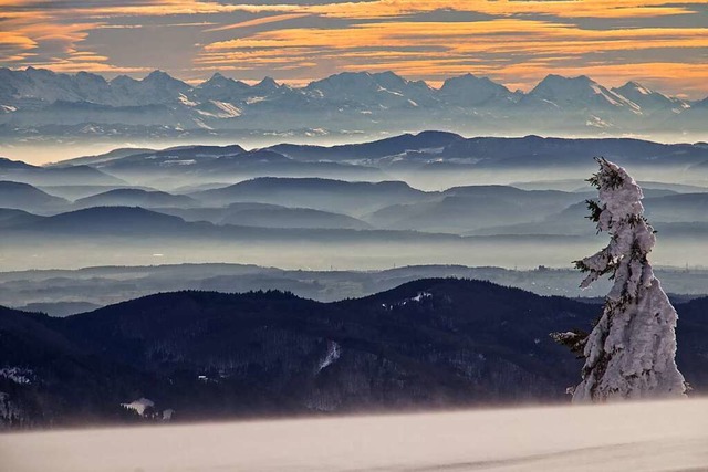 Die Alpen, zum Greifen nah.  | Foto: Carolin Reisdorf