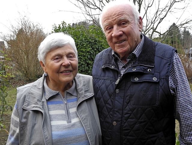 Brunhilde und Walter Jost sind seit 60 Jahren verheiratet   | Foto: s. Umiger