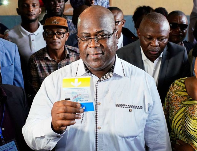 Flix Tshisekedi soll am Donnerstag als Prsident des Kongo vereidigt werden.   | Foto: dpa