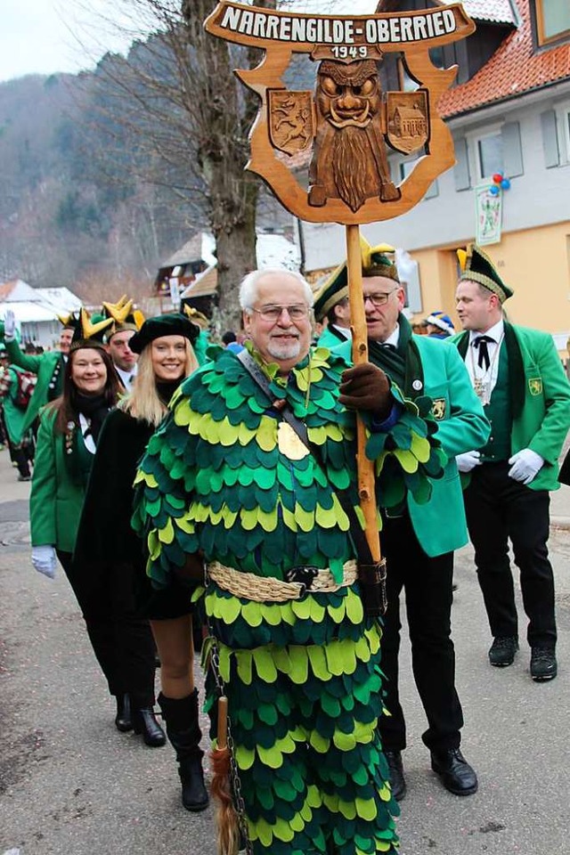 Die Narrengilde Oberried feiert 70. Ge...darunter die Mnstertler Votzelzunft.  | Foto: Mario Schneberg