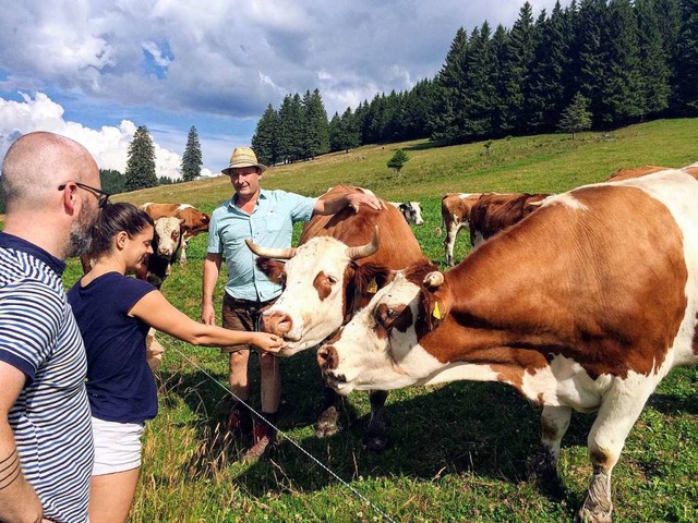 Schon sieben Landwirte aus dem Biosphrengebiet machen beim Cowfunding mit.  | Foto: Cowfunding Freiburg/MLR