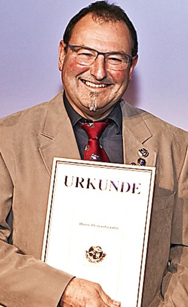 Thomas Grsslin (MSC Schopfheim) wurde fr sein   Engagement ausgezeichnet.   | Foto: Kai-Uwe Wudtke