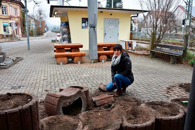 Zum wiederholten Mal haben Unbekannte ...strungswut inzwischen ganz schn mit.  | Foto: Robert Bergmann