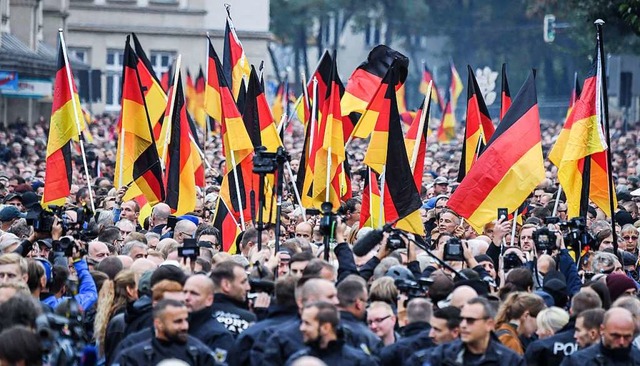 Demonstration in Chemnitz  | Foto: dpa