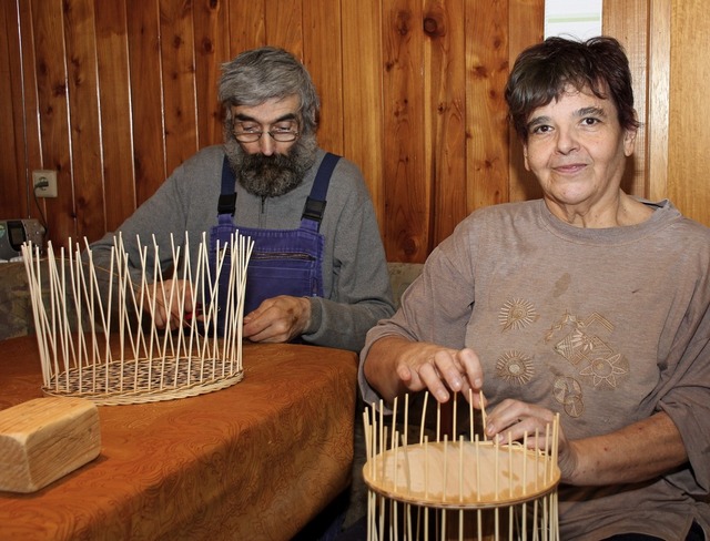 Edgar und Brigitte Kistler haben ihr g... sind sie mit ihren Krben zu finden.   | Foto: Gert Brichta