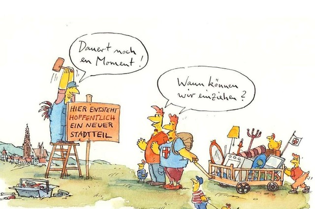 Der Karikaturist Peter Gaymann zeichnete fr Dietenbach.  | Foto: Privat