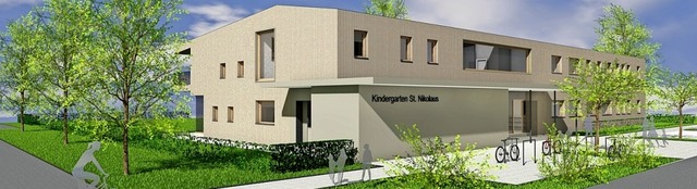 Der Entwurf fr den neuen Kindergarten St. Nikolaus in Ichenheim   | Foto: Kopf Architekten