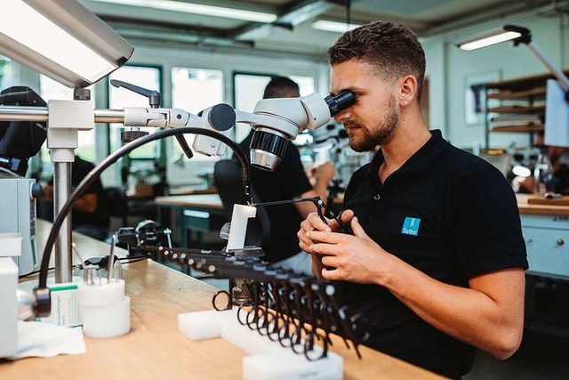 Den Blick immer darauf gerichtet, was ...r Medizintechnik GmbH gut aufgestellt.  | Foto: Isabell Steinert