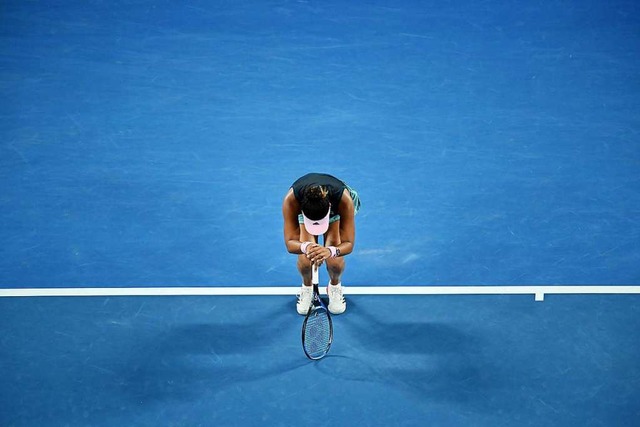 Kann ihr Glck noch nicht fassen: Naom...h dem Triumph bei den Australien-Open.  | Foto: AFP