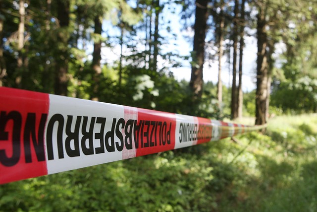 Am Rande eines Waldstcks auf der Gema...die Leiche des Mannes gefunden worden.  | Foto: dpa