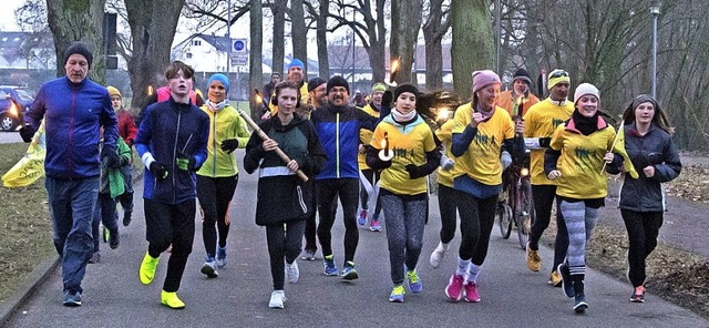 18 Kilometer von Emmendingen nach Frei... Anlass sind  100 Jahre Waldorfschule.  | Foto:  alex jung