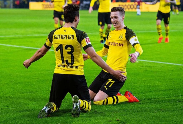 Borussia Dortmund spielte sich gegen Hannover in einen Rausch.  | Foto: dpa