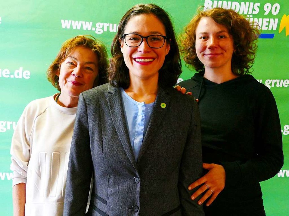 Weibliches Spitzentrio (von links): Ma...then, Nadyne Saint-Cast, Sophie Schwer  | Foto: Uwe Mauch