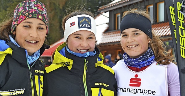 Schwarzwaldmeisterinnen: Die Mdchen-S...h, Dana Horngacher und Janna Klimpel.   | Foto: junkel