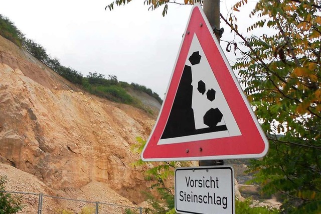 Von herabfallenden Steinen wurde am So...ischen Maulburg und Minseln getroffen.  | Foto: langelott