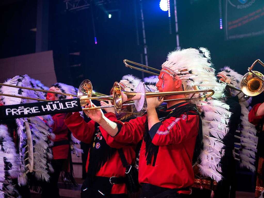 Ein Hoch der Guggenmusik Bonndorf – zum Geburtstagsfest gab es musikalische Gre.