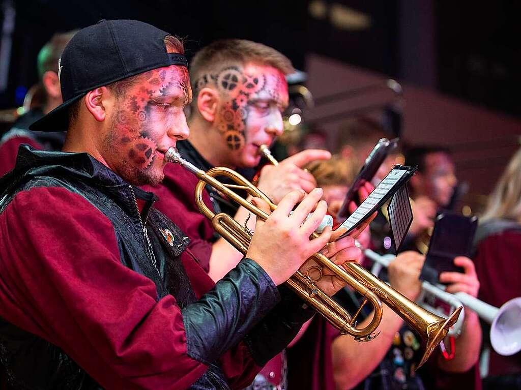 Ein Hoch der Guggenmusik Bonndorf – zum Geburtstagsfest gab es musikalische Gre.