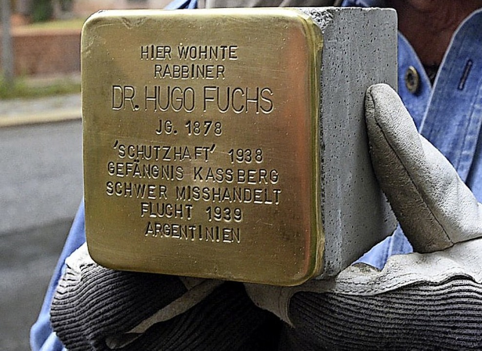 Neue Gruppe unterstützt Stolpersteine Lörrach Badische Zeitung