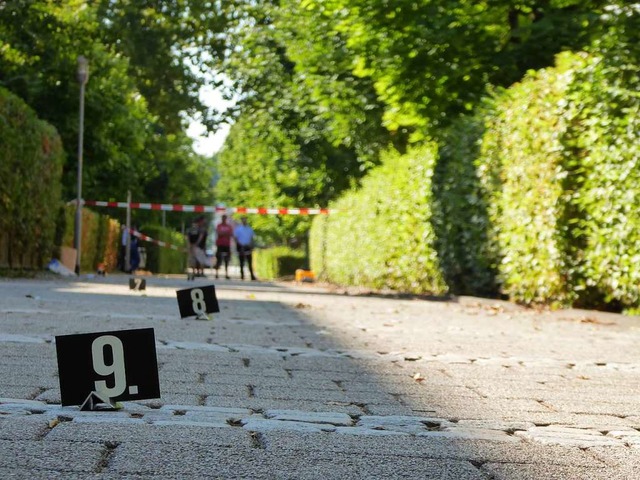 Der abgesperrte Tatort in der Offenburger Sdoststadt (Archivbild)  | Foto: Helmut Seller