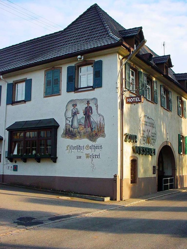 Der Kanderner Hotel- und Gaststttenbetrieb  &#8222;Weserei&#8220;.  | Foto: Michael Raab