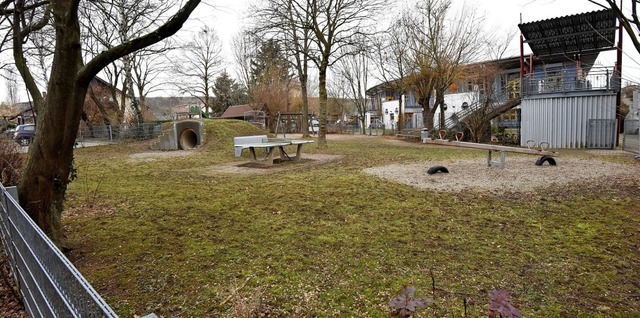 Fr den ffentlichen Spielplatz gleich... Kinderkrippen und Kindergartengruppen  | Foto: Markus Zimmermann