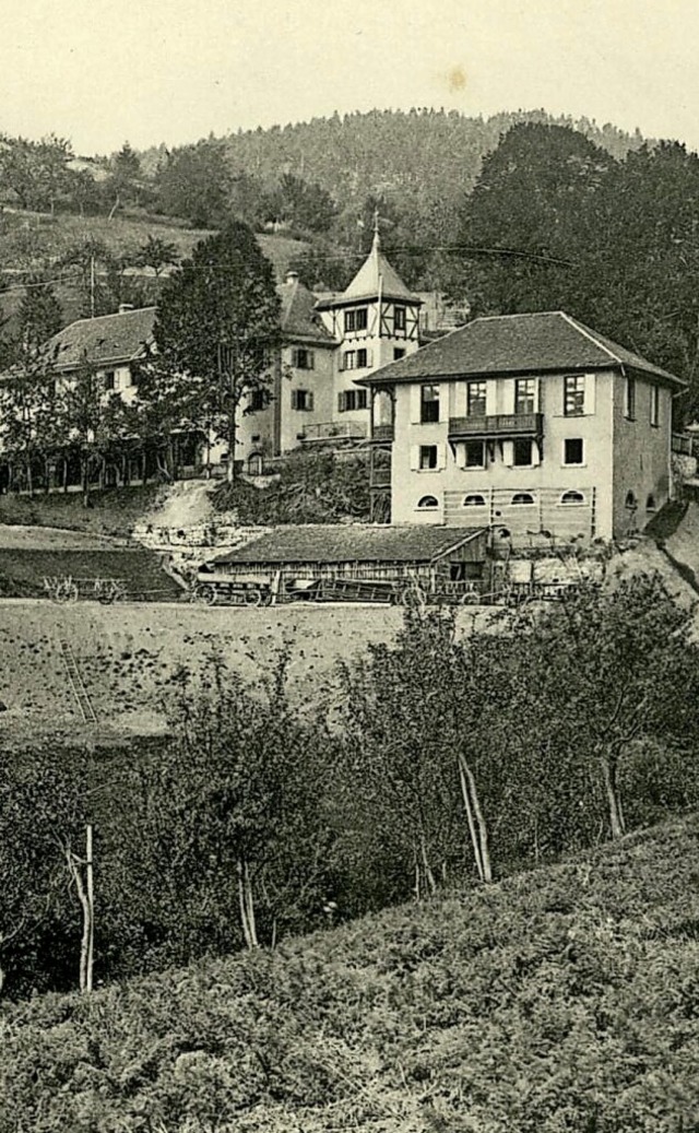 So sah das Sanatorium im Glottertal um das Jahr 1869 aus.  | Foto: Bilderarchiv des Arbeitskreises Glottertler Ortsgeschichte