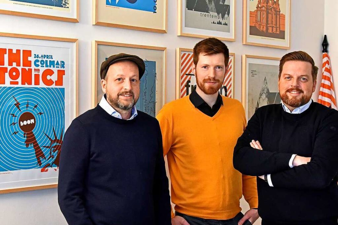 Die Agentur hinter der Website: Mike Herr, Damian Bast und Bernd Feyka  | Foto: Michael Bamberger