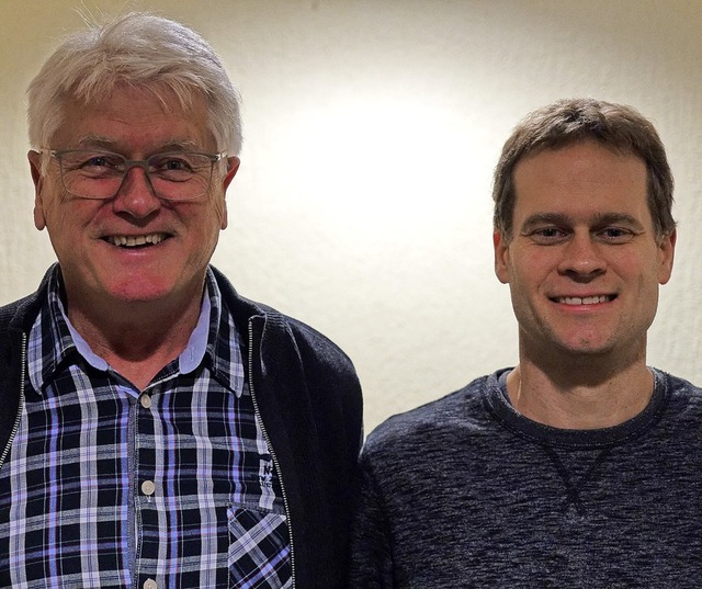 Henning Hefner (rechts) kann weiter au...1 Jahren die Abteilungsleitung abgab.   | Foto: Jrgen Anders