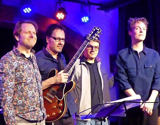 Spielten Jazz in Bad Krozingen bei der...ert Scholly, Arne Huber, Fabian Rsch.  | Foto: Anne Freyer