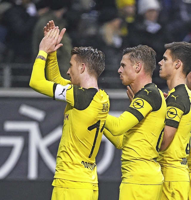 Ein starkes Team mit Marco Reus (vorn)   | Foto:  DPA