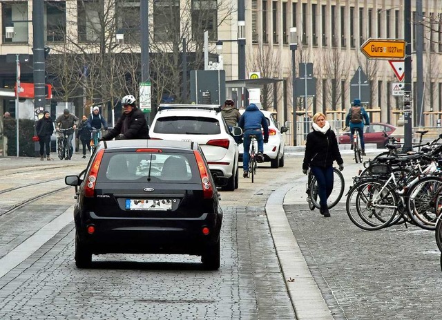 Der Rotteckring darf nrdlich der Remp...eigentlich nicht mehr befahren werden.  | Foto: Michael Bamberger