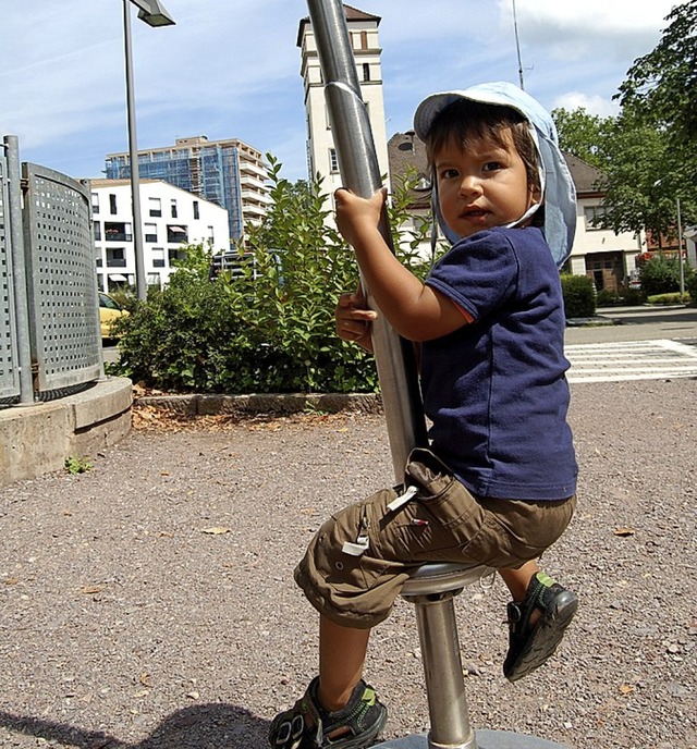 Am Spielpunkt Rathausplatz gibt&#8217;s nicht viel zu tun.   | Foto: hfz