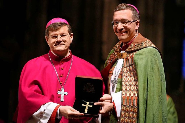 Erzbischof Stephan Burger und Weihbischof Michael Gerber am Sonntag.  | Foto: Thomas Kunz